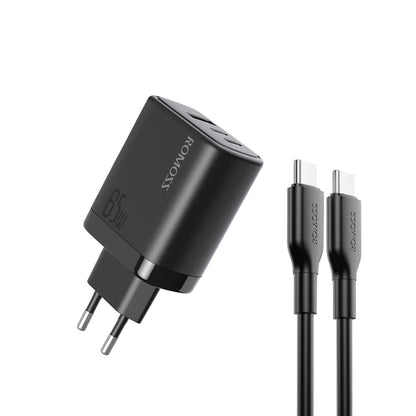 ROMOSS AC65H EU 65W LAPTOP AND MOBILE FAST CHARGER WITH CABLE