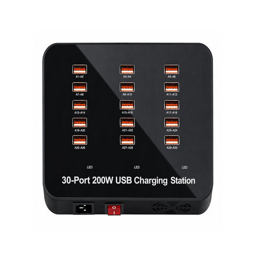 30 Port 200w Usb Fast Charging Station