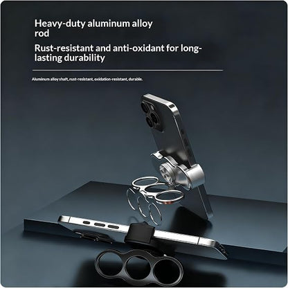 Rotatable Dual-Ring Three-Finger Phone Holder