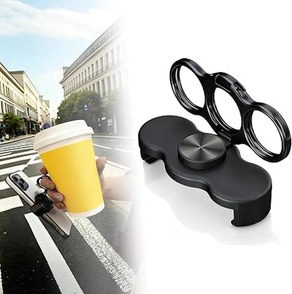 Rotatable Dual-Ring Three-Finger Phone Holder