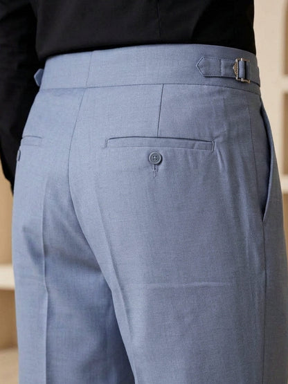 Ash Grey Imported Straight Fit Gurkha Pant (FDT-446)