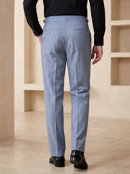 Ash Grey Imported Straight Fit Gurkha Pant (FDT-446)