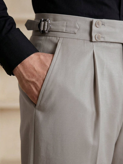 Beige Imported Straight Fit Gurkha Pant (FDT-447)