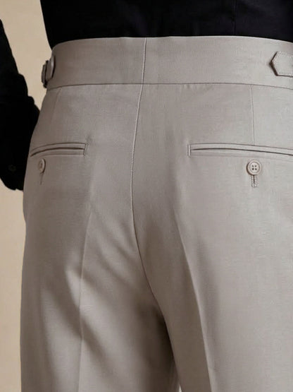 Beige Imported Straight Fit Gurkha Pant (FDT-447)