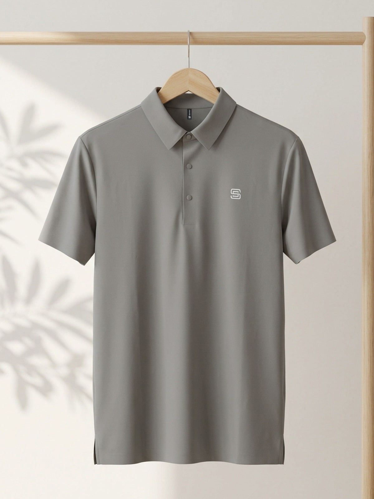 Beige Nylon Spandex Polo (POLO-1335)