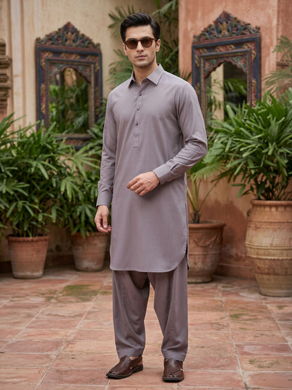 Beige Designer Shalwar Kameez (SK-726)